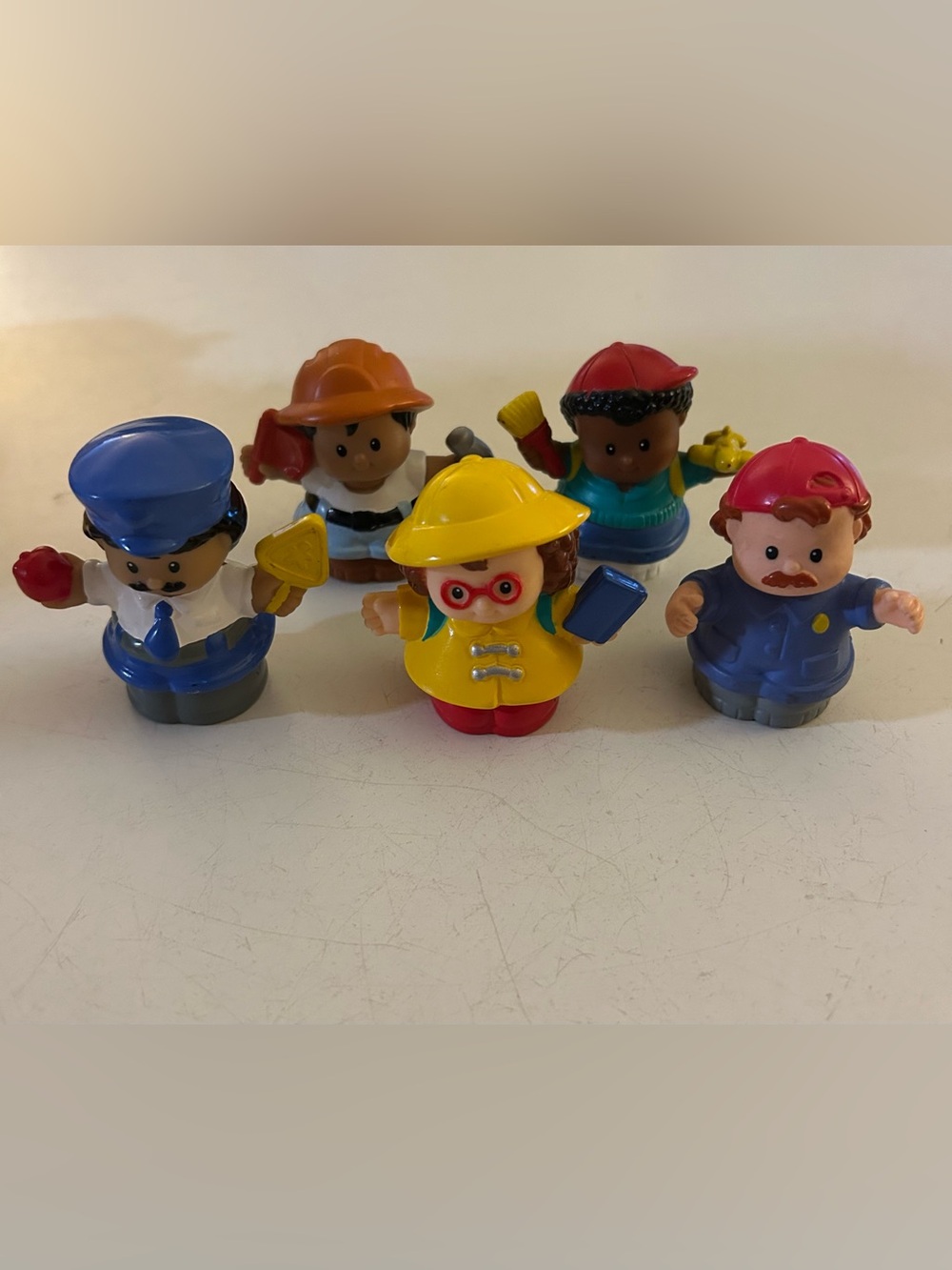 Little People lot of 5 community helpers workers students